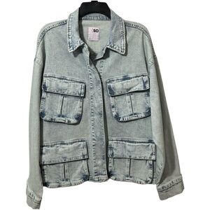 NWT SO Light Blue Denim‎ Jean Jacket in Size M